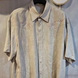 Korean Brand MMIC Embroidered Western Shirt